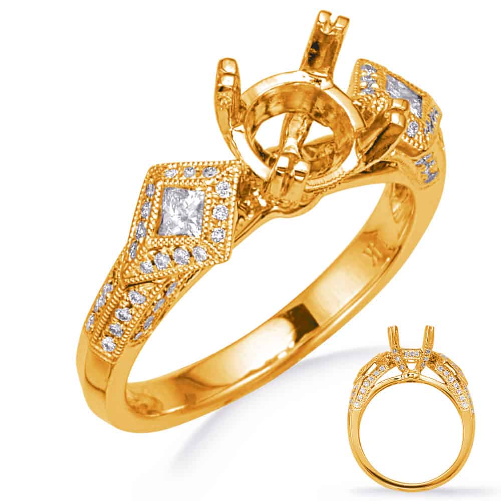 S Kashi Yellow Gold Diamond Engagement Ring En7135 1rdyg Michael