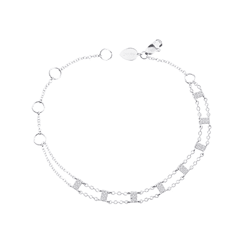 Meira T Two Chain Diamond Bracelet - Michael Herr Diamonds & Fine Jewelry