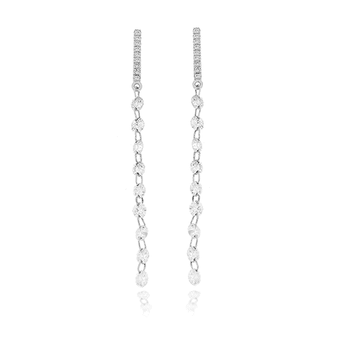 Meira T Diamond Chain Earrings - Michael Herr Diamonds & Fine Jewelry